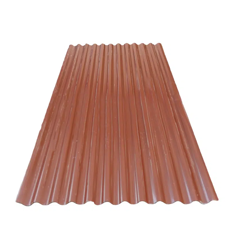 Maroon Gloss Finish Corrugated Iron Sheet