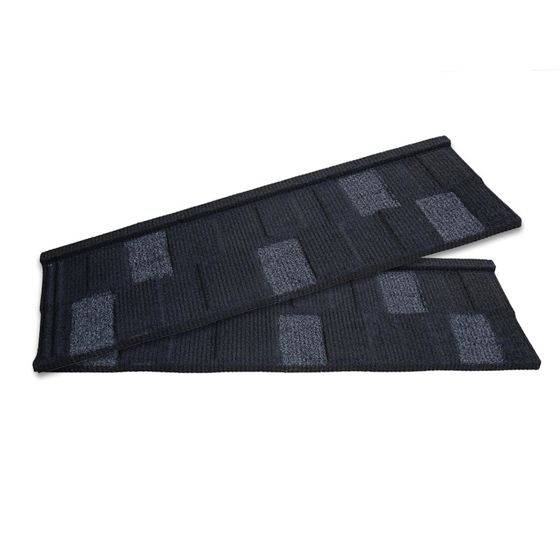 Eclipse Decra Shingle Tile (Black with White Patches)