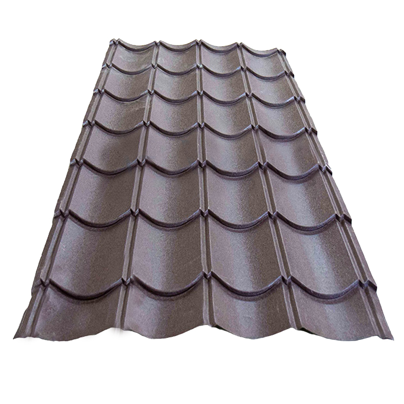 Chocolate Brown Matt Finish Mandarin Tile Roof Sheet
