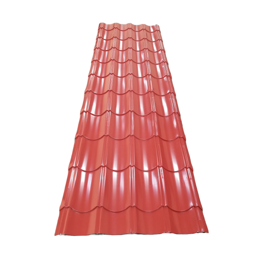 Tile Red Gloss Finish Mandarin Tile Roof Sheet