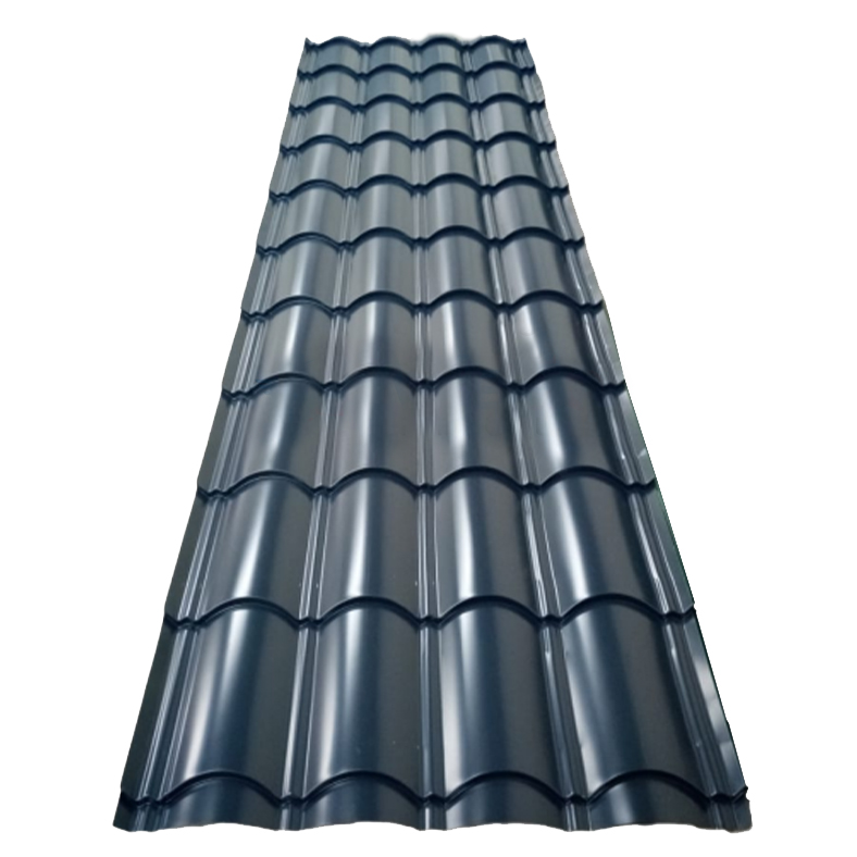 Charcoal Grey Gloss Finish Star Tile Roofing Sheet
