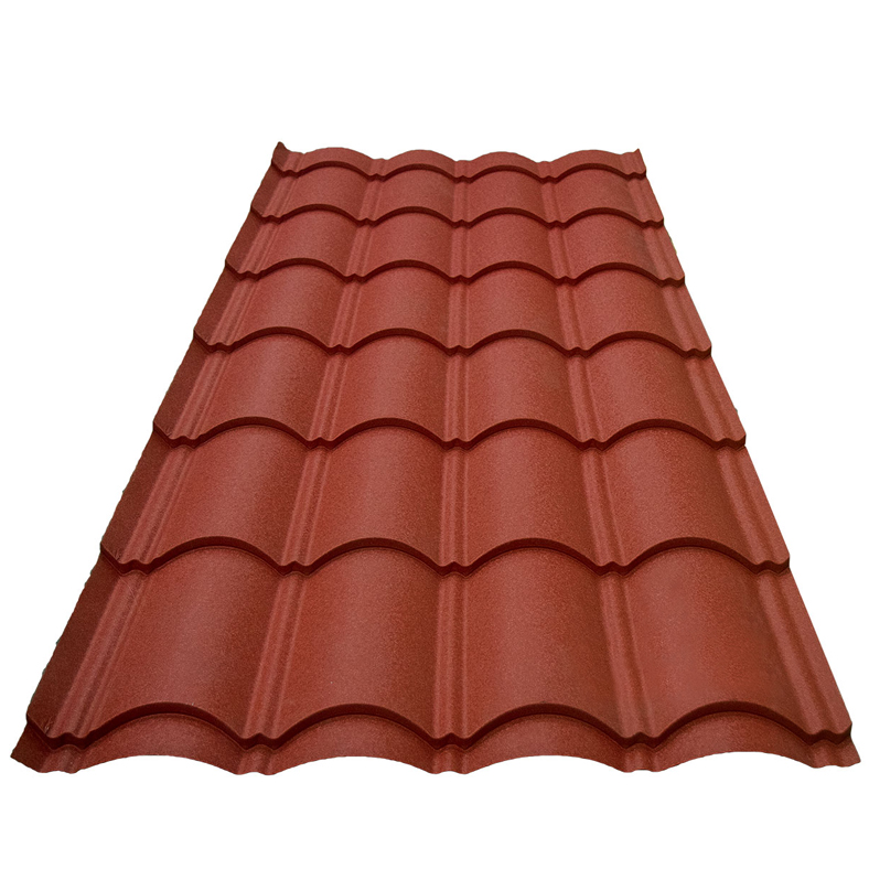 Maroon Matt Finish Star Tile Roof Sheet